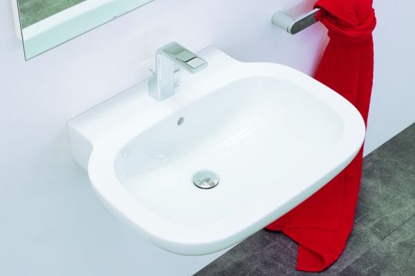 SR74L · Waschtisch SPRINT 74 , hängend / Aufbaumodell 74/52/18cm weiss SR74L · Waschtisch SPRINT 74 , hängend / Aufbaumodell 74/52/18cm weiss