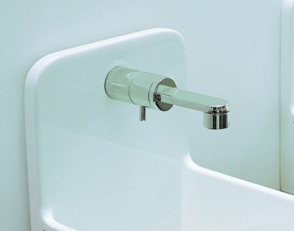 113057 · Serie ONE Einloch- Wandmischer Chrom, mit Push - open Ablaufventil Chrom