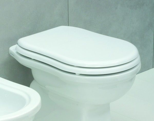 23/C - WC-Sitz mit Deckel EFI Weiss/Scharniere Chrom = Art.Nr. 23 C