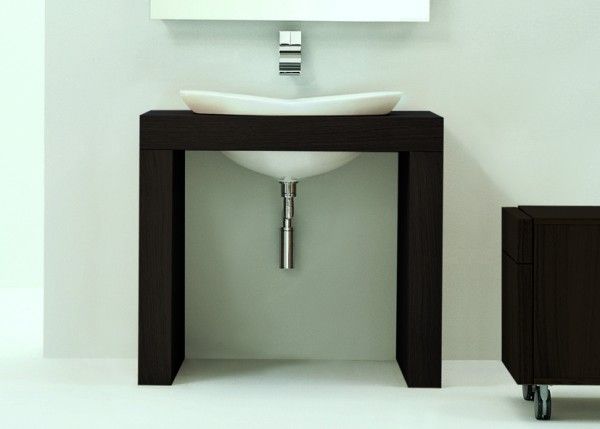 IO60B1LA · Panca BRIDGE 90/55/80cm mit Ausschnitt für Becken IO 4260 mittig, aus Holz farbig lackiert IO60B1LA · Panca BRIDGE 90/55/80cm mit Ausschnitt für Becken IO 4260 mittig, aus Holz farbig lackiert