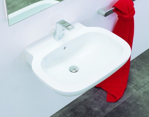 SR74L · Waschtisch SPRINT 74 , hängend / Aufbaumodell 74/52/18cm weiss SR74L · Waschtisch SPRINT 74 , hängend / Aufbaumodell 74/52/18cm weiss